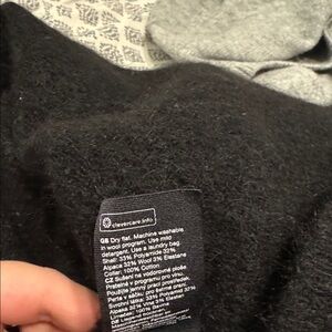 & Other Stories Black Cardigan with White Embroidered Collar Size M